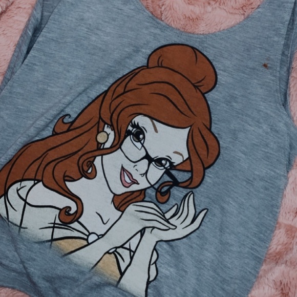 Disney Belle Graphic Tank Top Size S - Stylish and Comfortable Casual Wear - Picture 2 of 3